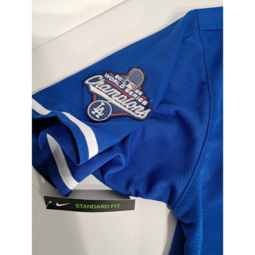 Yoshinobu Yamamoto #18 Los Angeles Dodgers Home World Series Champions Blue XXL - Picture 3 of 4